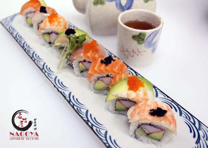 [ad_1]
(Rainbow Roll)
Avocado, cucumber, crab stick, mayo wrapped in sushi rice topped with salmon, tuna, cooked shrimp, snapper, avocado, tobiko.
[ad_2]
2017-11-02 12:18:25
Source  …