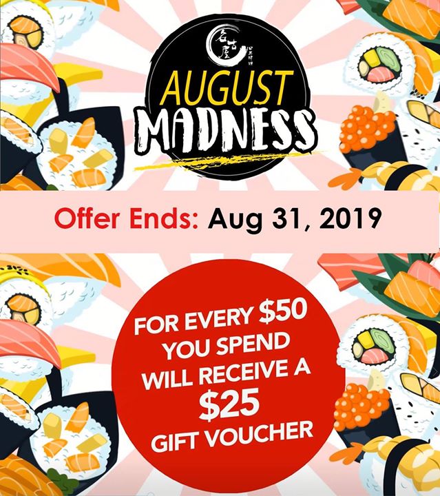 [ad_1]
??‍♂️??‍♀️ Hurry Up ? 8 more days for the special offer‼️

? For every $50 you spend at Nagoya Japanese Cuisine, you’ll receive a $25 voucher during whole AUGUST ??

➡️➡️ Come…